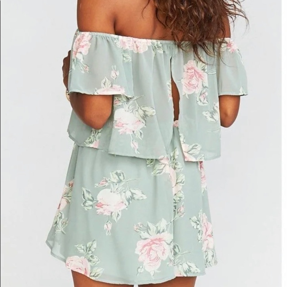 Show me your mumu floral romper.